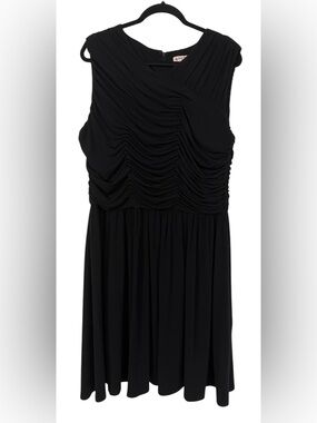 NWT Brooks Brothers Red Fleece Sleeveless Ruched Dress Party Size XL